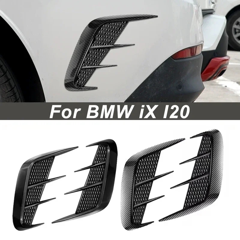 Shark Gills Side Fender Sticker Simulation Air Intake Trim For BMW iX I20 Body Accessories