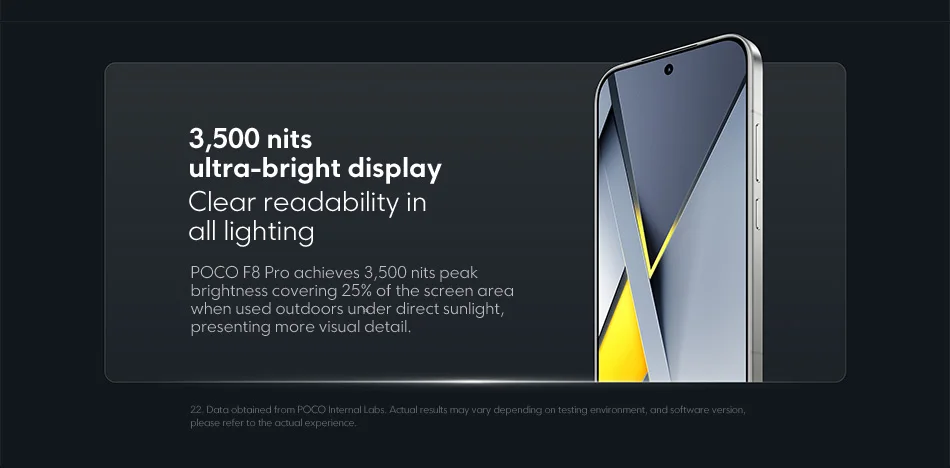 Original Smartphone POCO F8 Pro 5G Global Version Snapdragon® 8 Elite 6.59" 120Hz HyperRGB AMOLED Display 6210mAh NFC