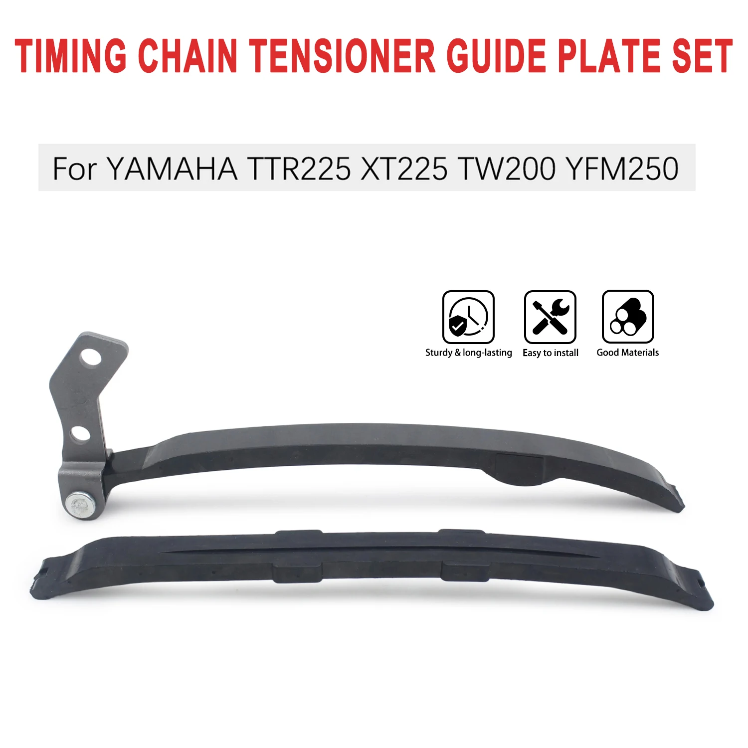Accessories Moto Timing Chain Tensioner Guide Plate Set For YAMAHA TRI-MOTO TTR225 XT225 TW200 YFM250 SEROW XT125 OFF ROAD TT225