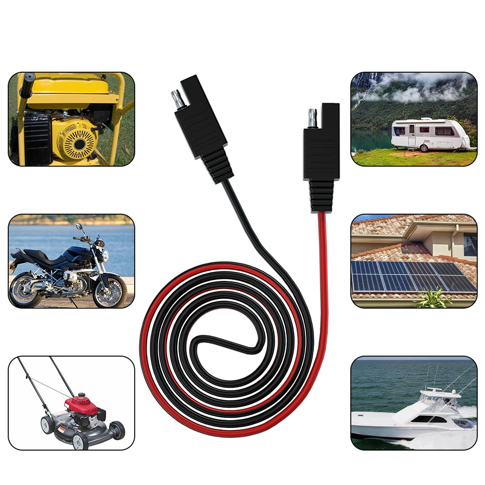 Features Battery Charger Connector Car Connector Cm Cable Length Dual SAE Sockets Extension Cord Dual SAE Sockets