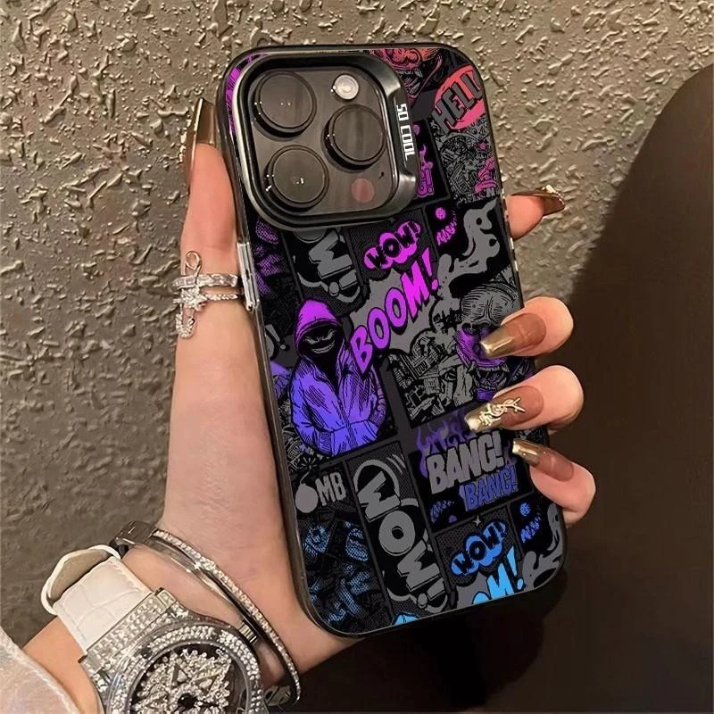 For Funda Phone Case For iPhone 16 15 14 13 12 11 Pro Max X XR XSMAX 8 7 Plus Candy Matte Shockproof Back Cover