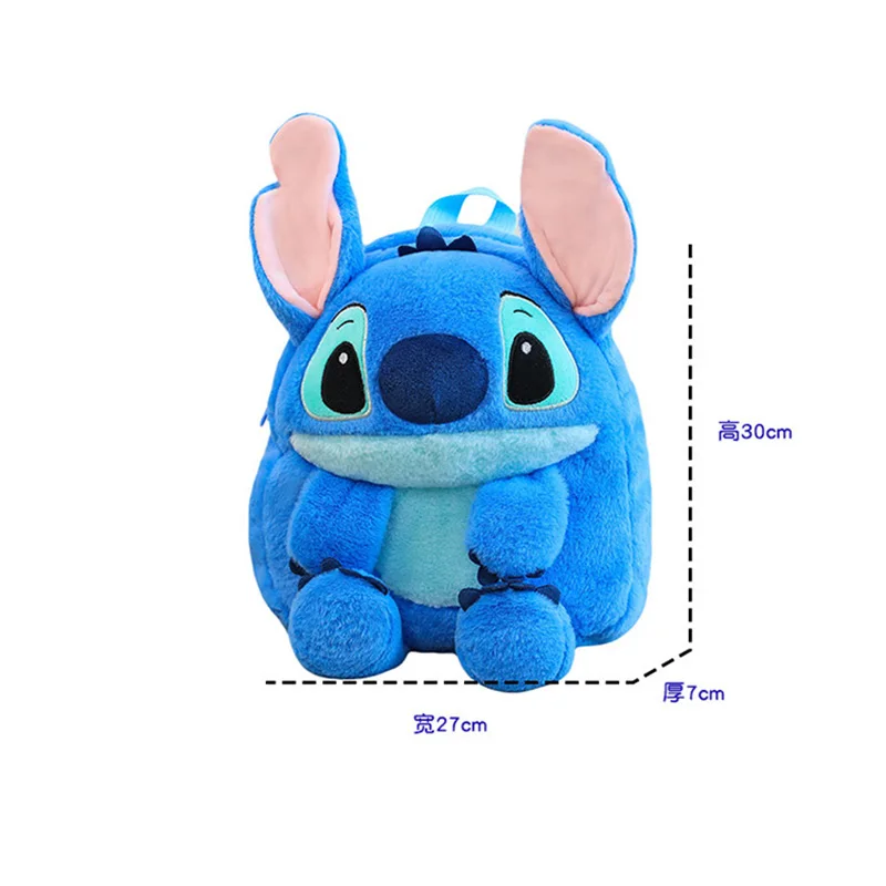 Stitch Plush Backpack For 3D Stuffed Animal School Bag With Storage Space Lightweight Daypack Gift For Boys Girls Fans