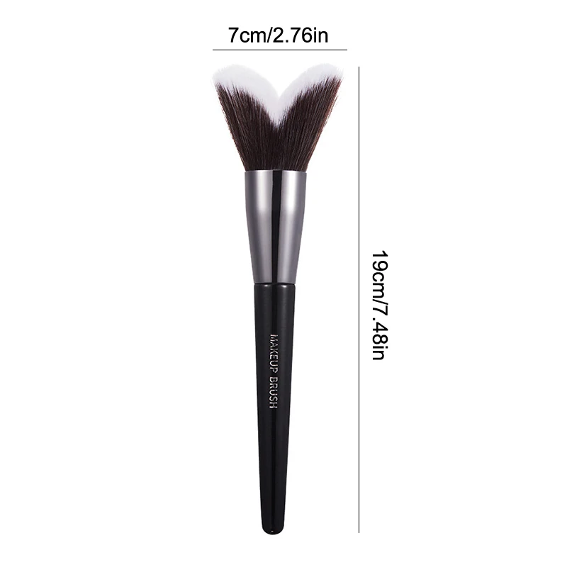 1 قطعة على شكل حرف V الفك خط الخد إصلاح فرش الوجه كونتور الظل فرشاة المهنية الظل تلطيخ فرشاة أدوات ماكياج الوجه