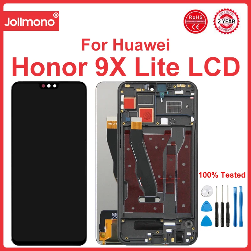 

100% Tested 6.53'' For Honor 9X Lite LCD Display Touch Screen With Frame For JSN-L21, JSN-L22, JSN-L23 Screen Display