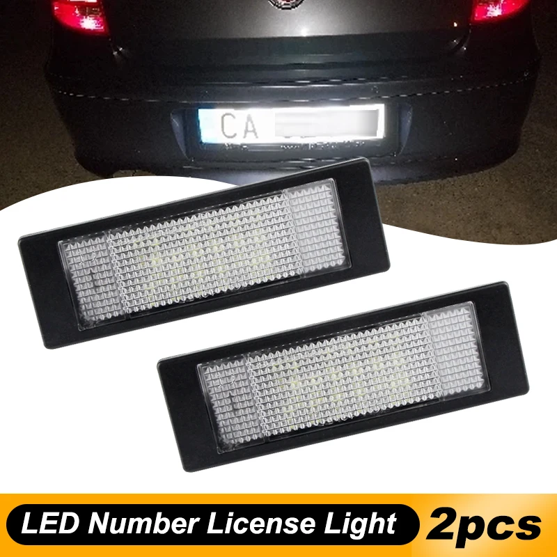 For BMW 1 Series E81 E87 E63 E64 M6 E85 E86 Z4 F12 F13 F20 K48 MINI R60 R61 LED License Number Plate Lamp Car Light Luz No Error