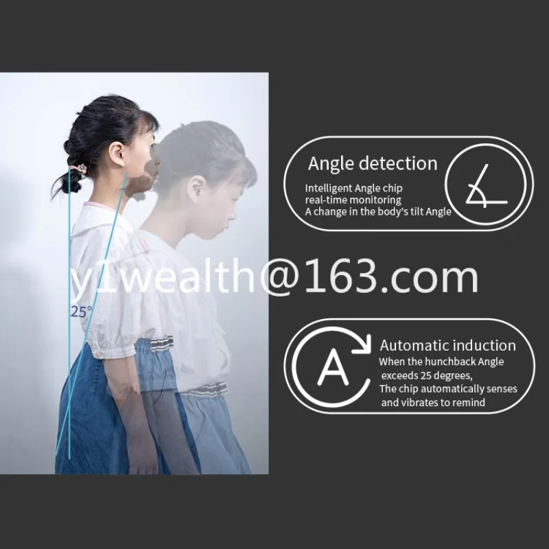Adjustable strap intelligent vibration reminds the upper back  to correct the sitting position and correct malefemale straps.