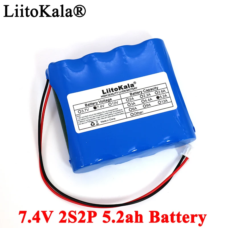 7.4v 18650 bateria de lítio 2s2.6ah3ah 6ah 9ah pesca diodo emissor de luz alto-falante bluetooth 8.4v baterias de emergência pwb