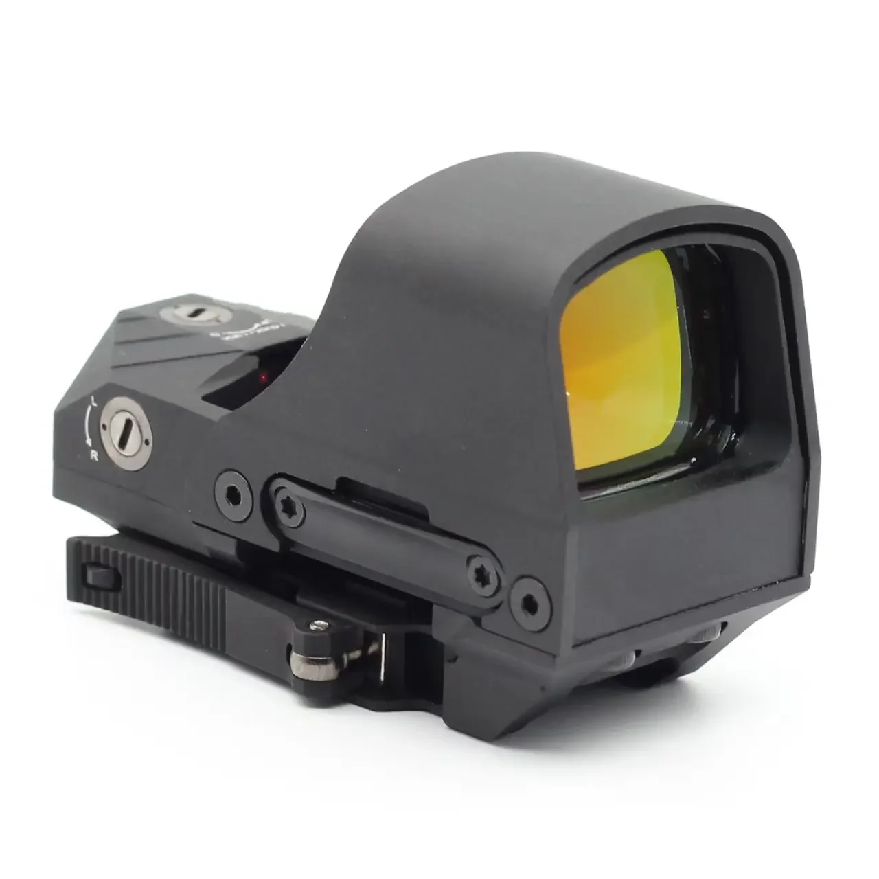 510C Multi-Reticle 2 MOA Dot & 65 MOA Circle Open Reflex Sight W/3x Flip-to-Side for Long Guns - Solar Fail Safe Shake-Awake