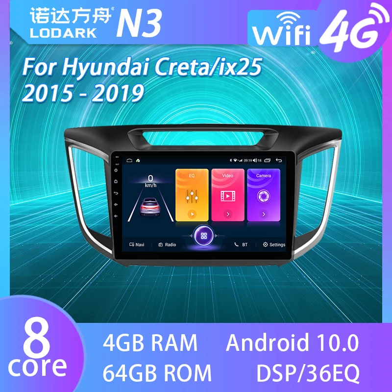 

Автомагнитола LODARK для Hyundai Creta / ix25 ix 25 2015-2019, Android, мультимедийный плеер, GPS-навигатор, интеллектуальная система 2 DIN