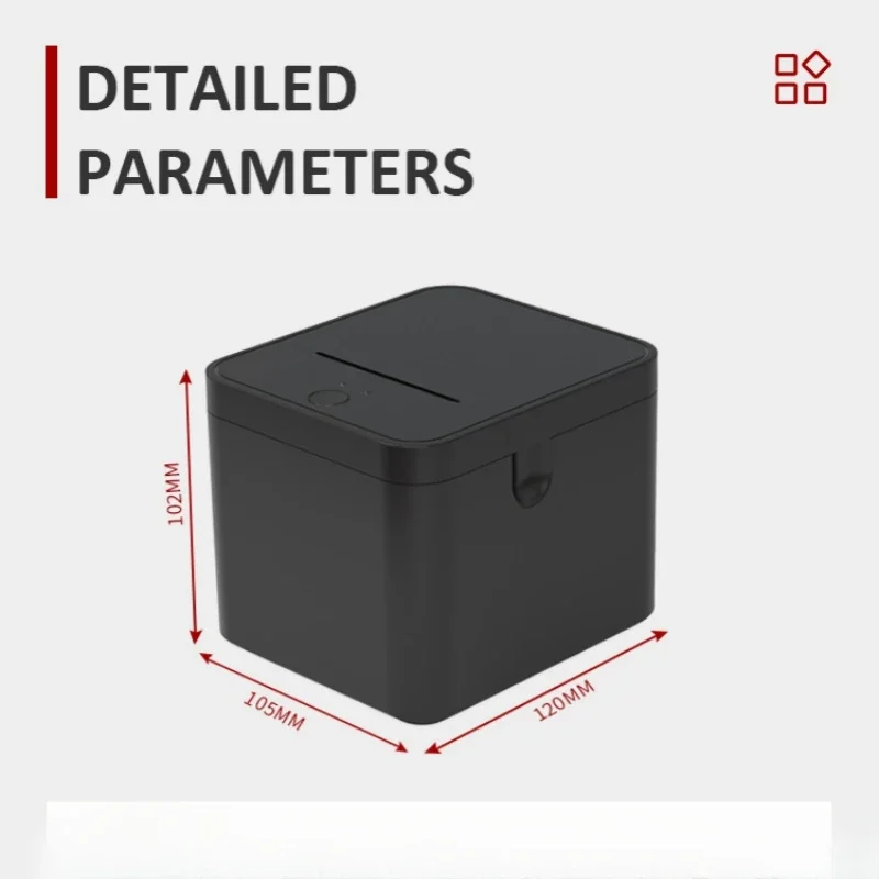 يمكن توصيل طابعة الإيصالات الحرارية HZTZ مقاس 58 مم لنظام Android iOS Windows بسجل النقدية مناسبة لتقديم الطعام، فائقة