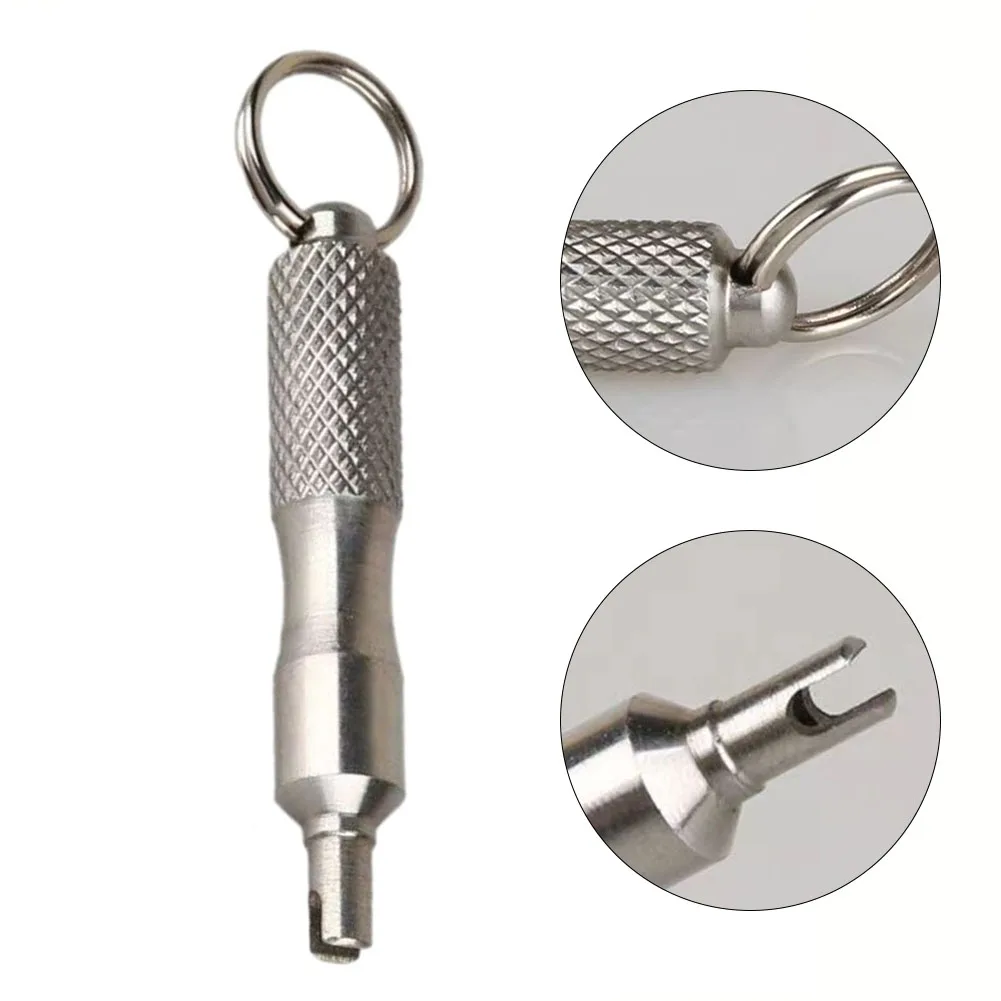 Bike Tire Screwdriver Tire Wrench Spanner Tire Removal Rust Proof Silver Color Stainless Steel Material 56mm Long