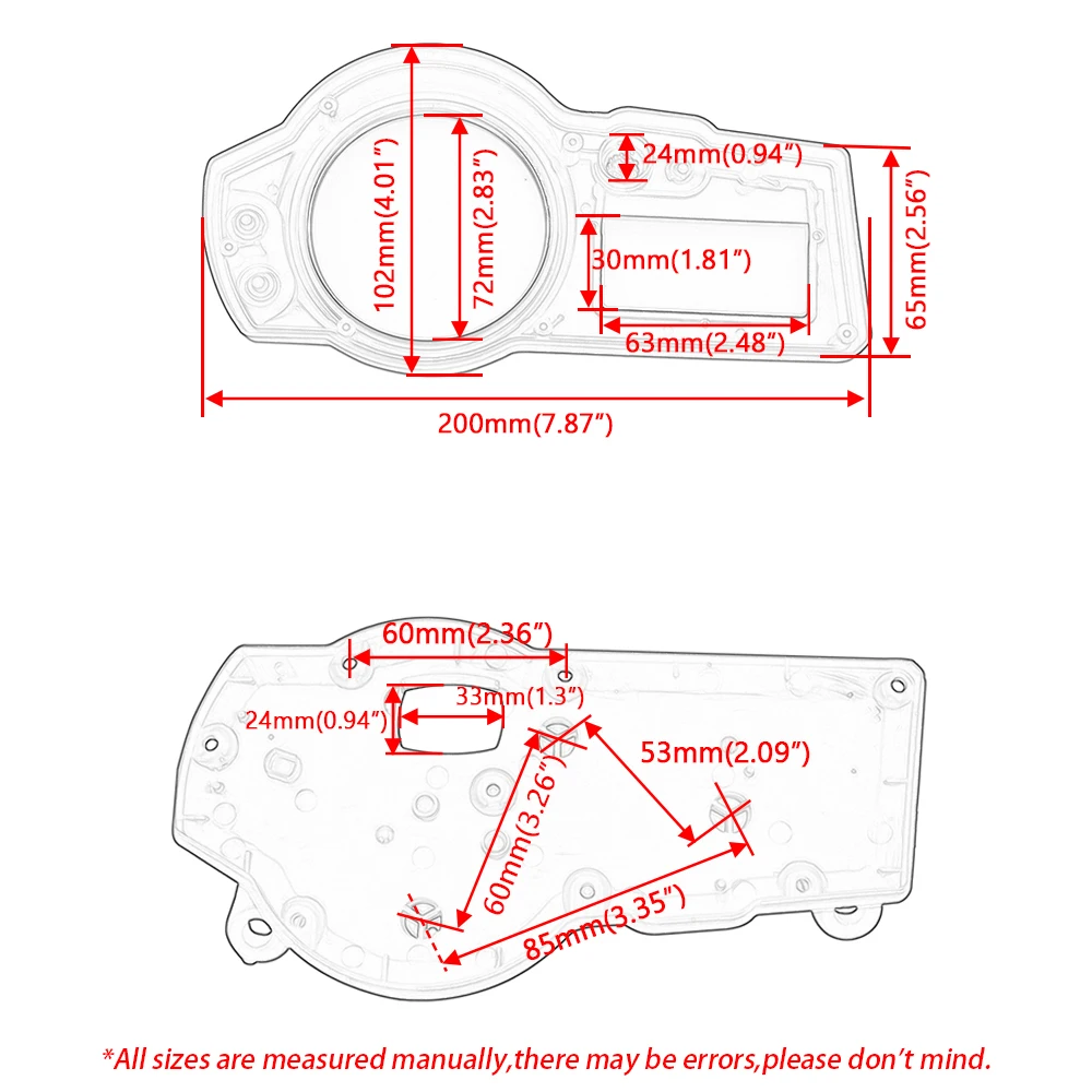 Speedometer Speedo Meter Gauge Tachometer Instrument Case Cover Fit For Suzuki GSXR1000 GSX-R 1000 K3 K4 2003 2004
