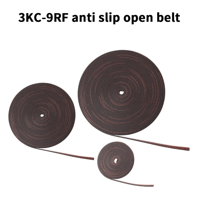 Open Timing Belt 3KC 9RF/9RF 9mm Length 2/5/10Meter Synchronous Belt Rubber Pulley Nonslip Belt 3D Printer Accessories