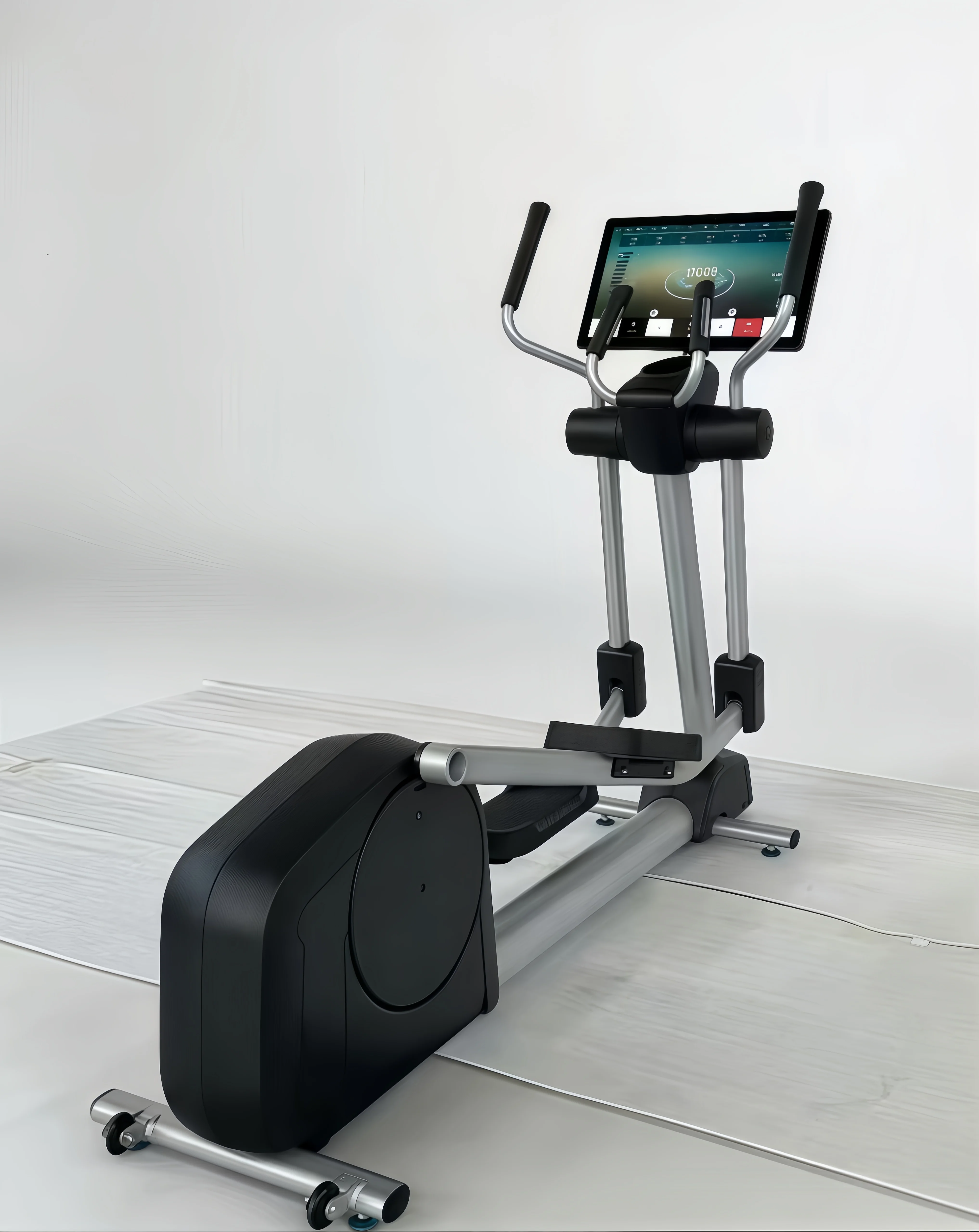 Hyper-cichy system napędowy magnetyczny Cross Trainer Kompaktowy sprzęt eliptyczny z monitorem LCD