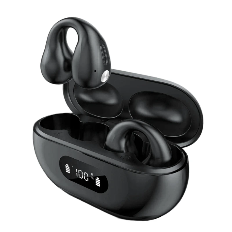 Auriculares originales conducción ósea compatibles con auriculares inalámbricos con Clip oreja abierta, para