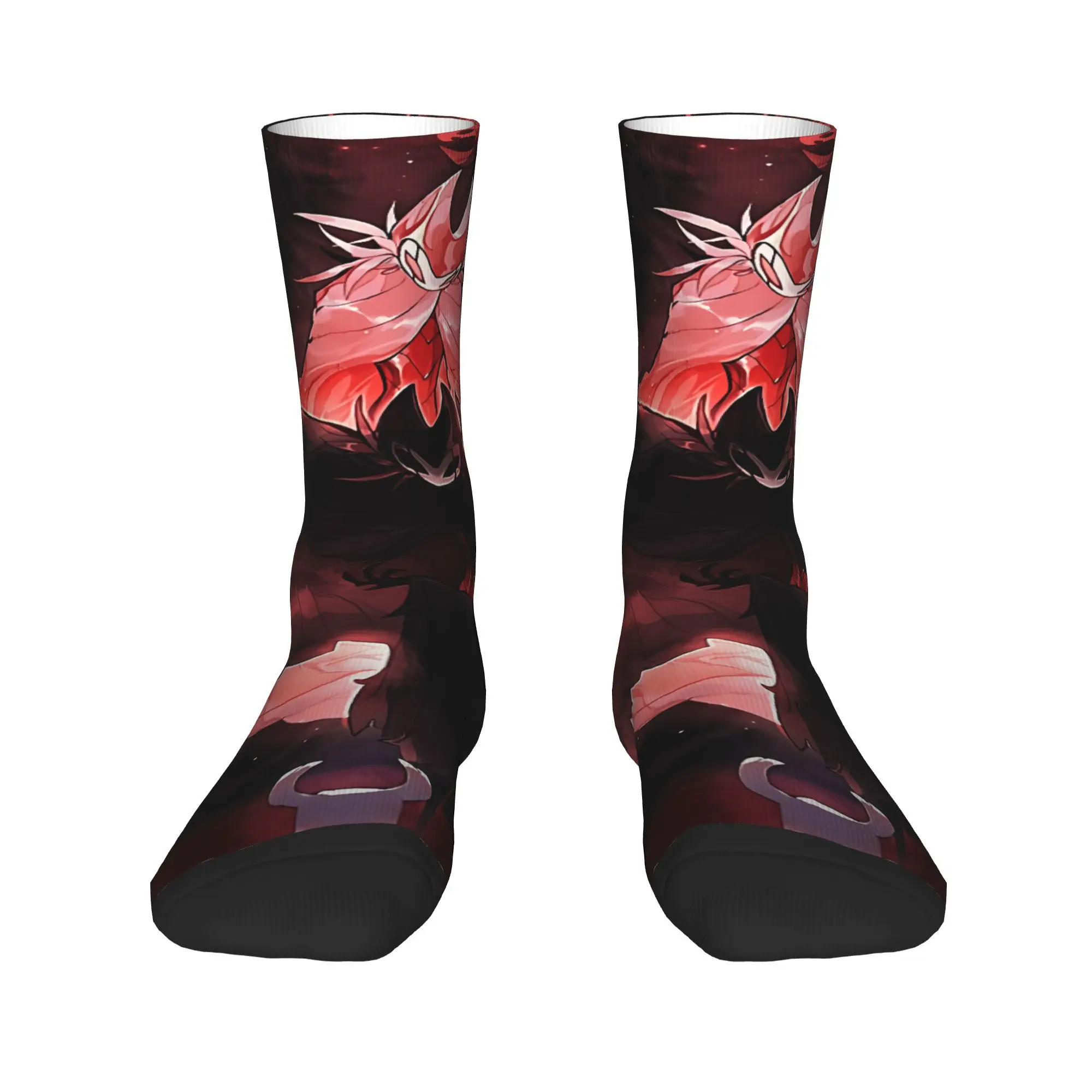 Calzini da uomo unisex Calzini da gioco Hollow Knight Primavera Divertenti calzini morbidi e traspiranti Design da corsa Calzini sportivi antiscivolo