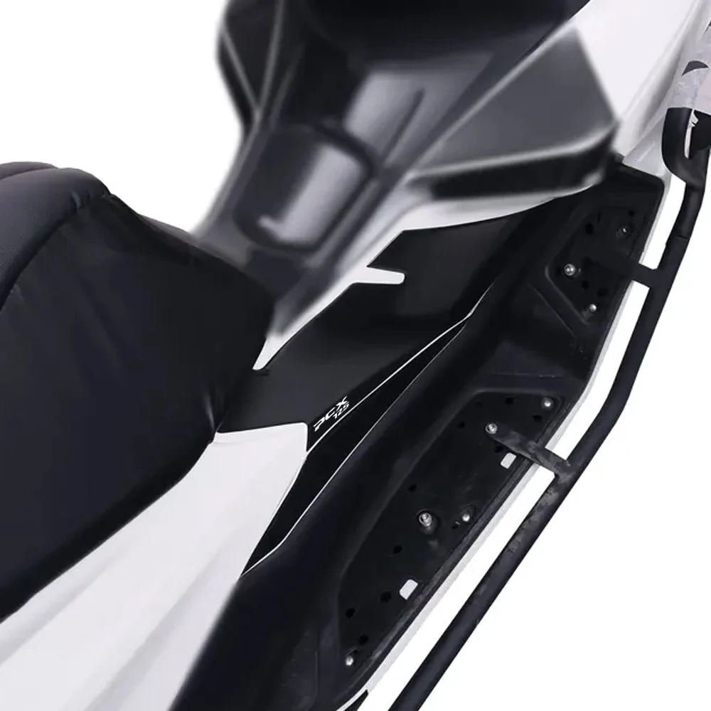 Pcx125 جديد دراجة نارية الجانب القدم مجلس أسود ثلاثية الأبعاد راتنجات الايبوكسي ملصق حماية لهوندا Pcx 125 2025-2026 ملصقات عدة #3