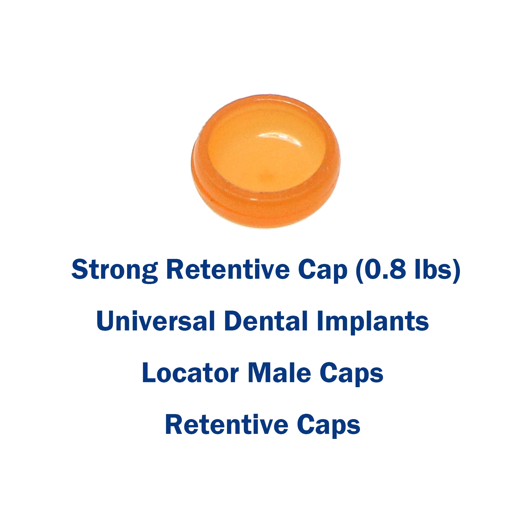 Strong Retentive Caps Overdenture Attachments for Abutments Dental Metal Housing Laboratory Processing Cap