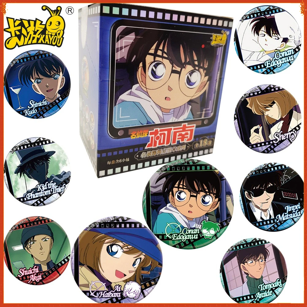 

KAYOU Genuine Detective Conan Anime Peripheral Exquisite Characters Badge Cartoon Brooches Backpack Clothes Accessories Gifts
