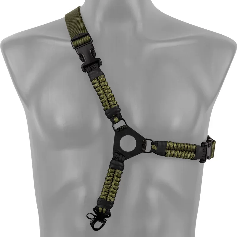 American-style single-point vertical braided parachute cord multi-functional tactical shoulder strap single-point hanging strap