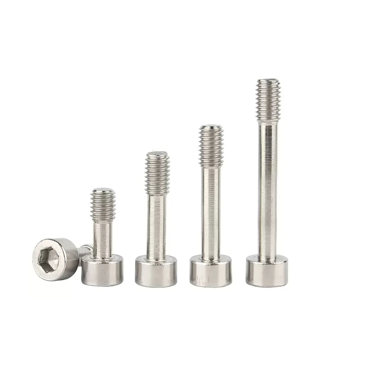304 Stainless Steel Hex Socket Anti-Loose Screws GB70.1 Non-Withdrawing Screws Half Thread Bolts M2 M3 M4