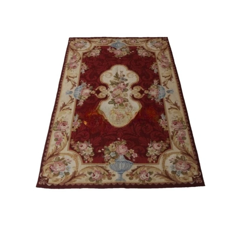 

French silk carpet, square bedroom floral decoration