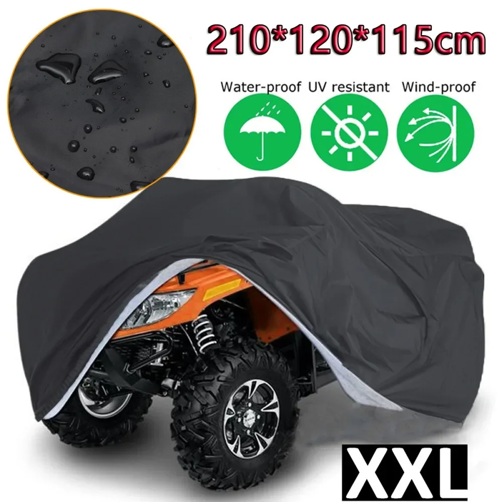 ATV Cover Waterproof Dustproof UV Protection Heavy Duty 4 Wheeler Quad All Terrain Vehicle Rain Sun Shield