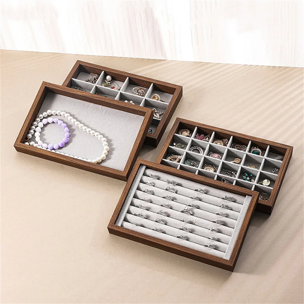 

Дисплей для ювелирных изделий, 24-слотовый лоток для ювелирных изделий, органайзер для колец, портативный держатель для сережек для путешествий, розничное хранилище