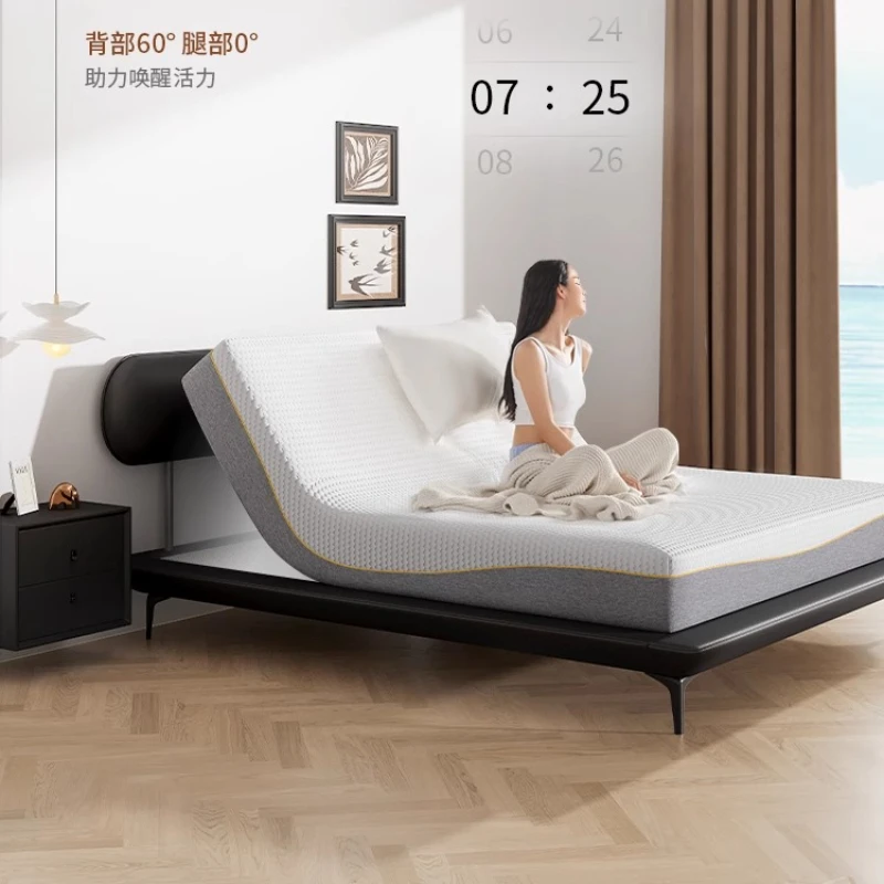 ที่นอนไฟฟ้าเตียงคู่ขนาดเต็มLift Up King Size Twin Bed 150X200 Modern Lit 2 Personnesเฟอร์นิเจอร์สําหรับห้องนอน