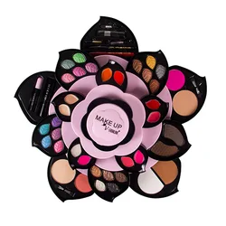 Makeup Palette Full Set Large Plum Blossom Coin Rotating Suit Cosmetic Box Combination High-Grade Eye Shadow Plate