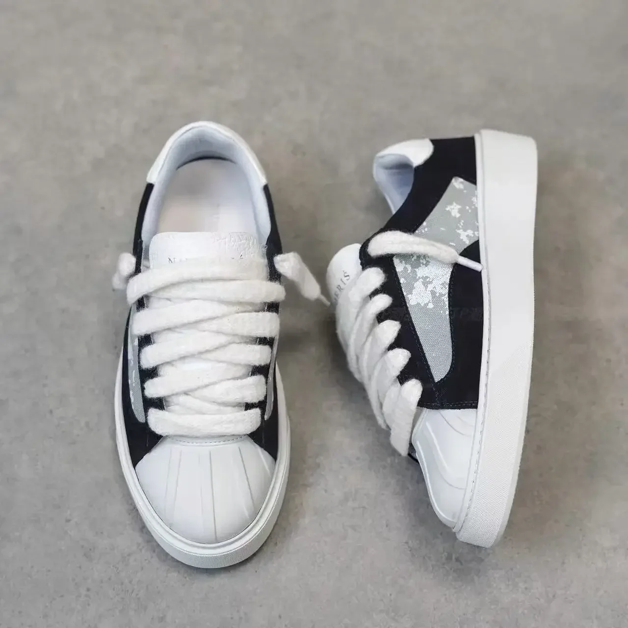 High Quality Unisex Shell Toe Sneakers Trend Niche Thick-soled Casual Shoes Wear Resistant Street Daily Footwear