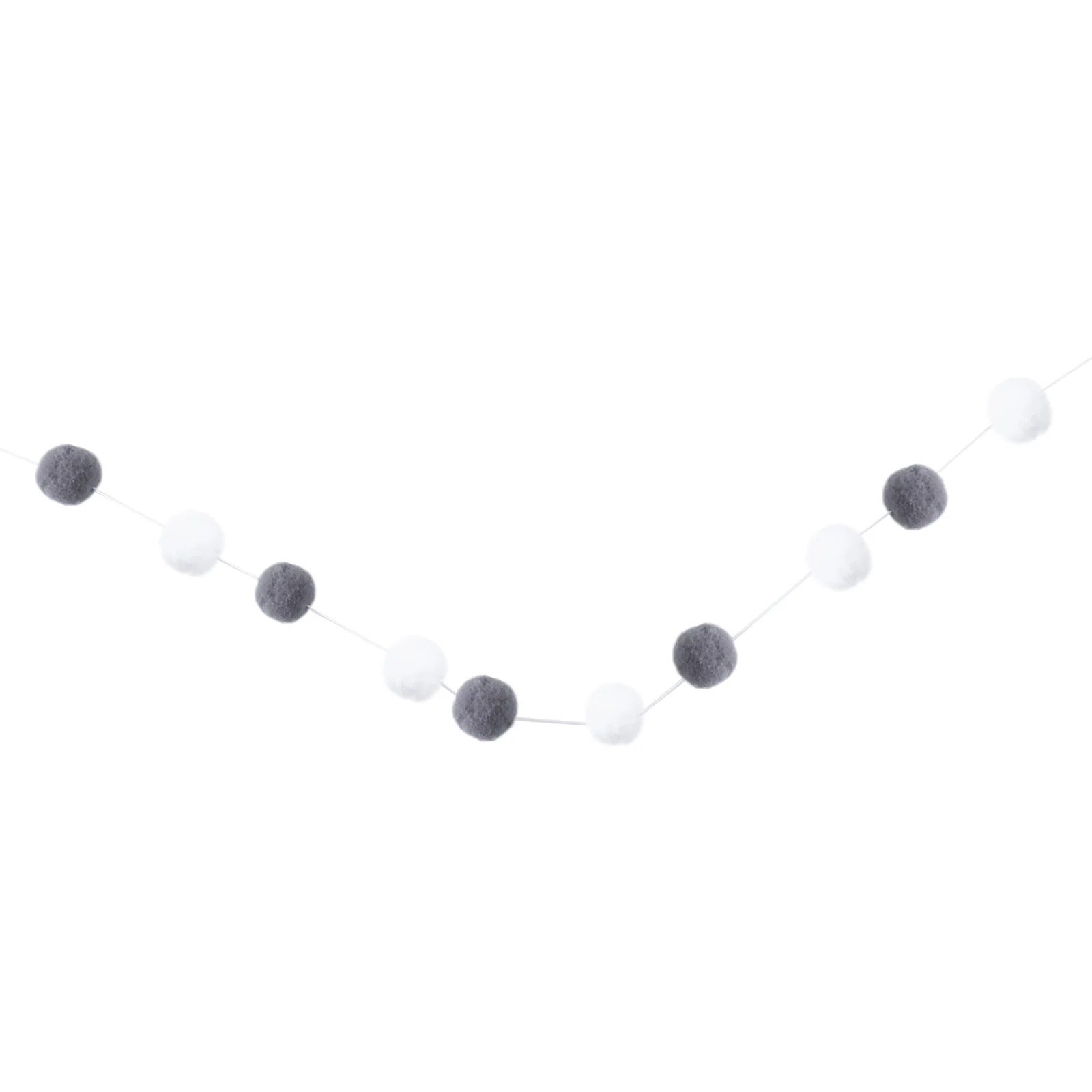 

Felt Ball Hanging Parts Indoor Ornaments Garland Balls Holiday Tree Cute The Banner Bride