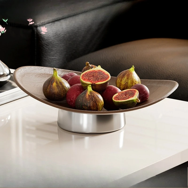 Living room coffee table high-value ornament household food-grade large-capacity snacks melon seeds placed on the fruit plate
