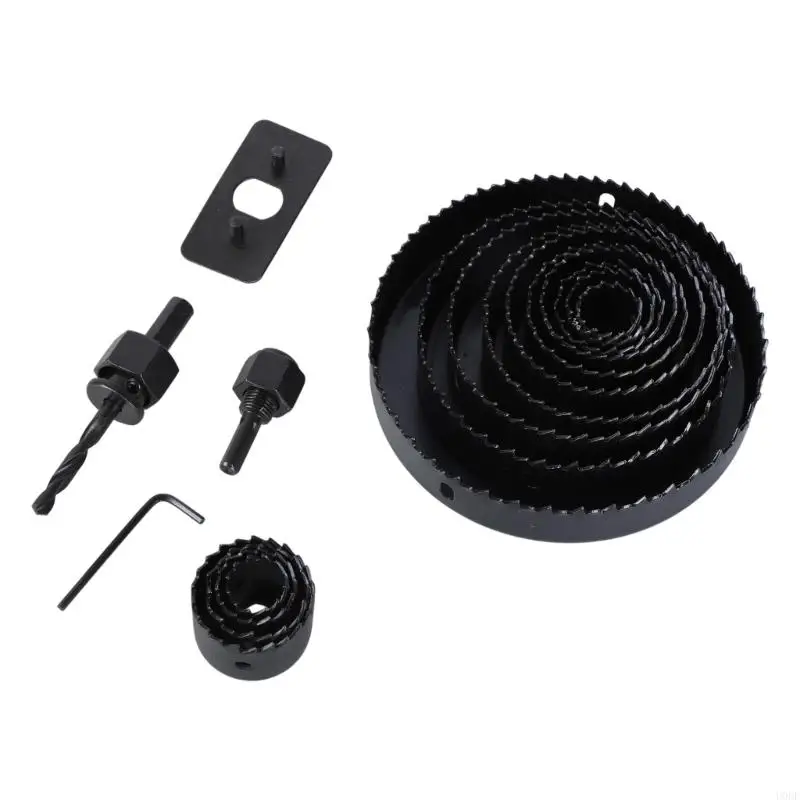 

U0DF Essential 18pcs 19-127 мм стальные дырочные пилы для улучшения дома и ремесла