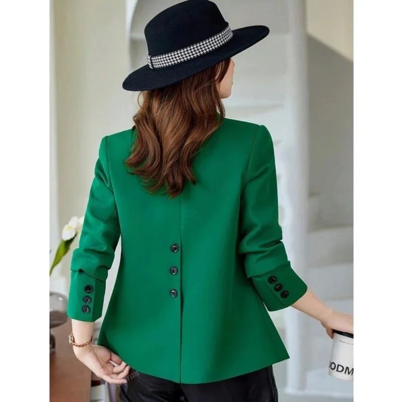 

een Women's Suit Jaet Split Ba Spring Autumn New Sle Casual Sportswear Seven Sve Long Brandl MFE5287