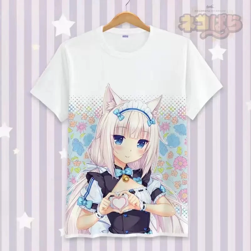 PARA Chocolat Cosplay T-Shirt Anime Vanilla T Shirt Fashion Men Women Student Cotton Tops New Short Sleeve Tees