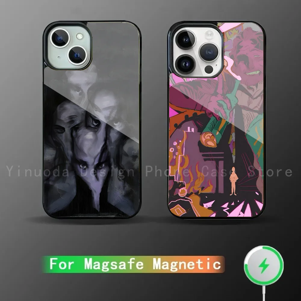 Disco Elysium Video Game Art Phone Case Strong Magnetic For IPhone 16 15 14 13 Pro Max 11 12 Mini Alex Mirror For Magsafe Wirele