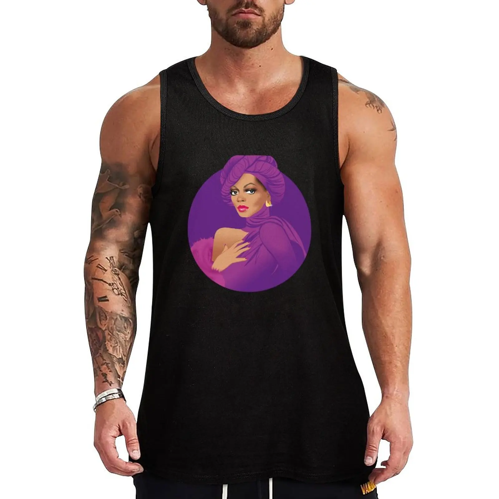 Mahogany Diva Tank Top anime gym muscular man Men's t-shirts sports t-shirts for men