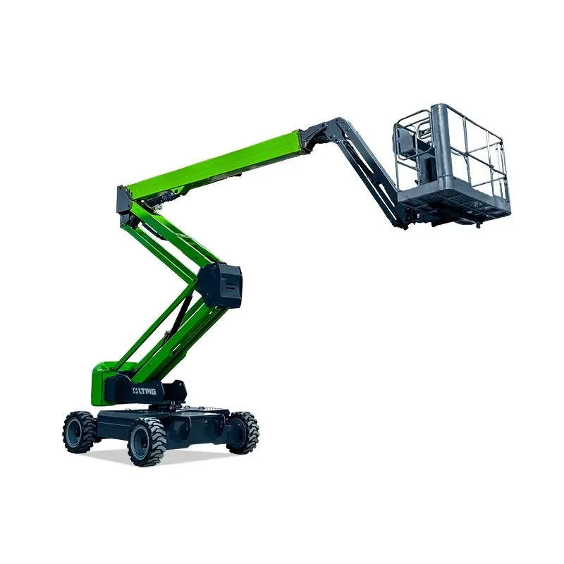 10~26m Hydraulic Picker Self-Propelled Telescopic Articulating Boom Lift Electric Aerial Work Platform with 4WD Customized