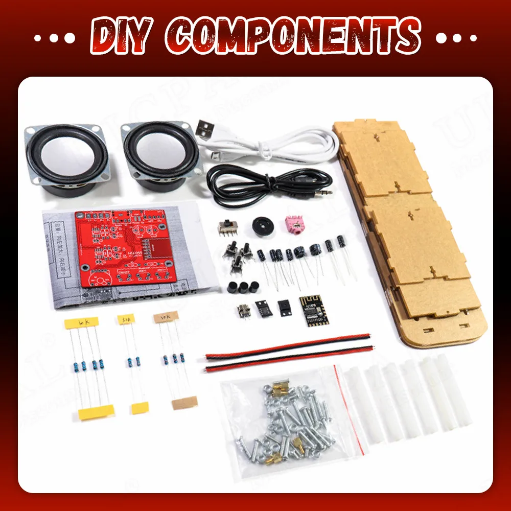 DIY Electronic Kit Soldering DIY Project Practice Solder Assembly 2*3W Speakers DIY Bluetooth Speaker Electronics Kit