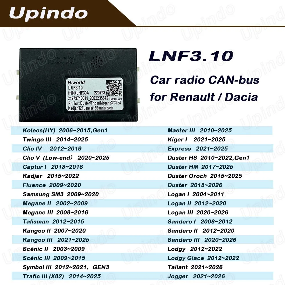 

Android Radio CAN Bus Box Steering Wheel Control Adapter for Renault Clio 4 3 Megane 3 Duster Sandero Captur Kadjar Fluence