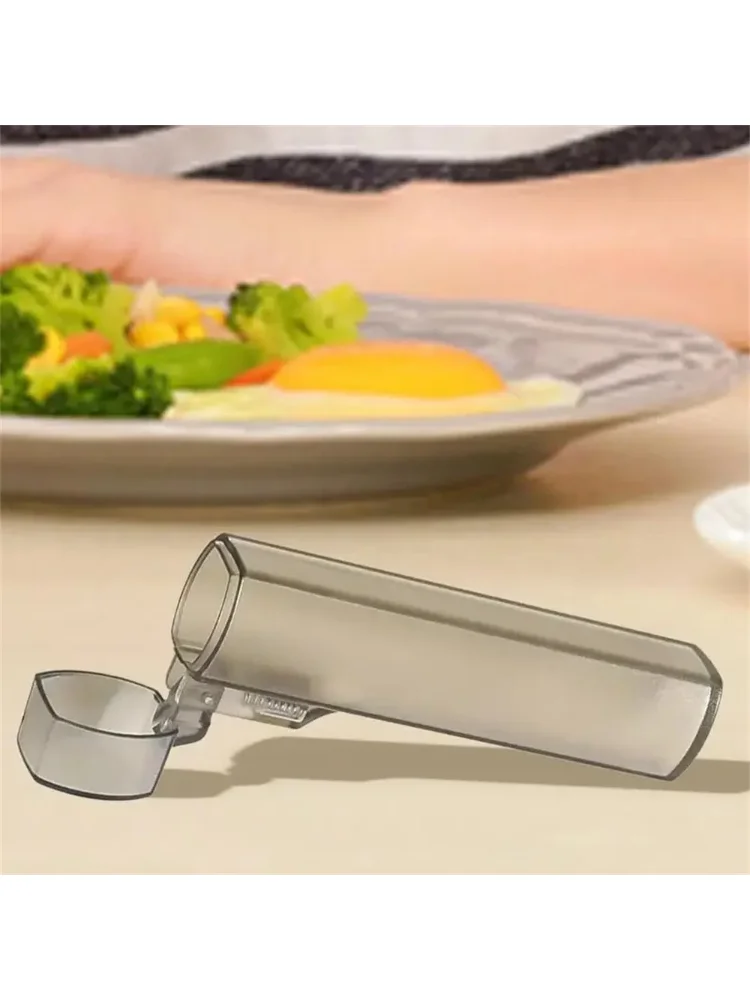Portable Toothpick Case 1/2pcs Plastic Kitchen Restaurant Supplies for Outdoor Travel Transparent Clear Toothpick Storage Case