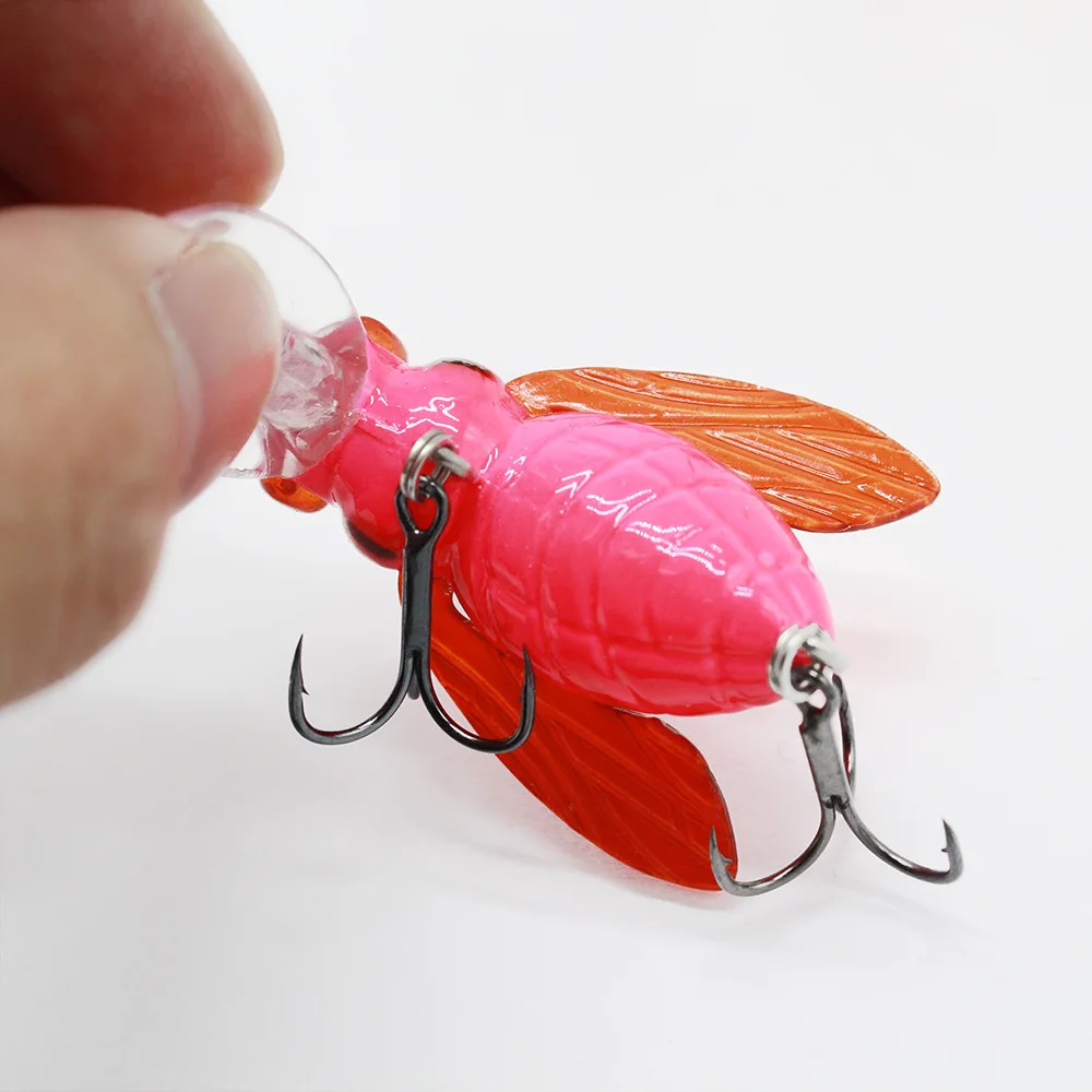 Crazy Bee cnk40 Fishing Lure Top water Insect Bait 6g/4.5cm Freshwater Grass Carp Attack Artificial Lures 1 Piece SALE