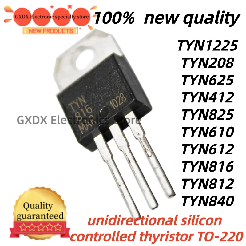 10pcs 100% New Quality TYN812 TYN816 TYN825 TYN840 TO220 TYN1225 TYN610 TYN612 TYN625 TYN208 TYN412 TO-220 in Stock