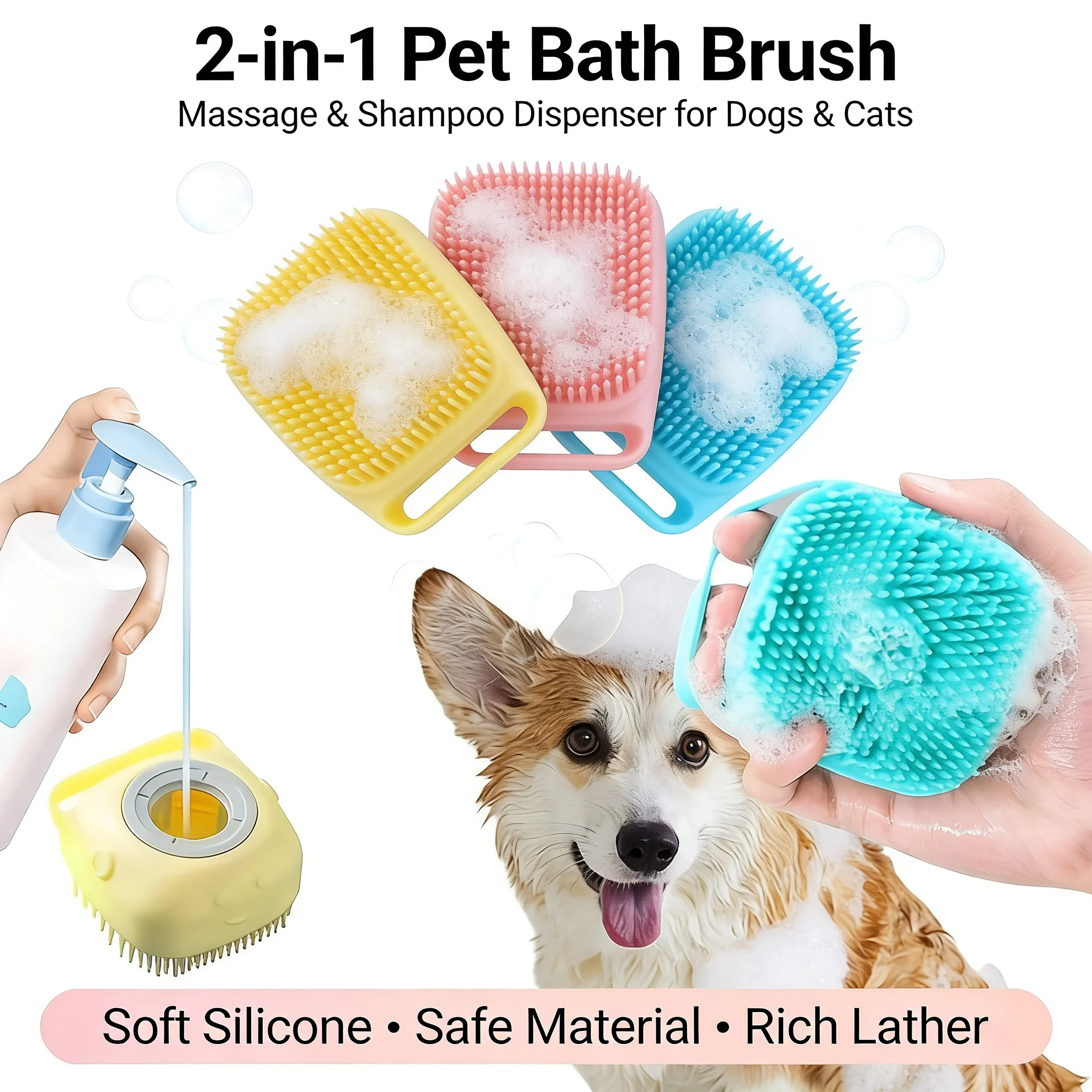 Thumbnail 2 - #16 Dog Bathing Brushes Comparison Guide