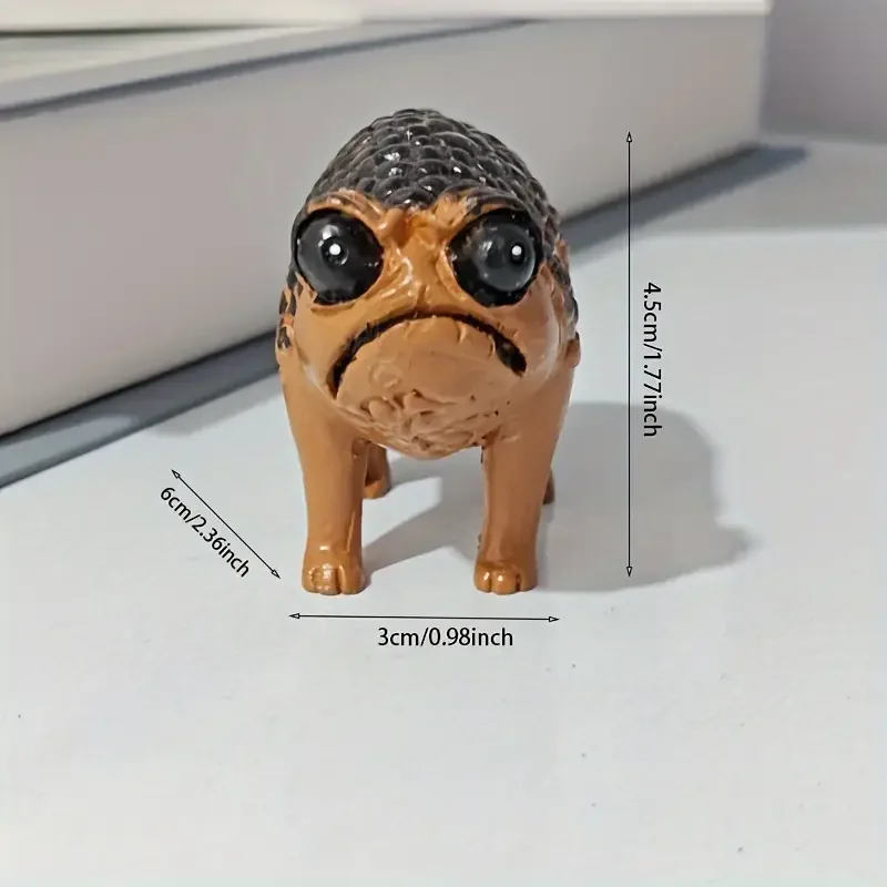 Einzigartige wütende afrikanische Regenfrosch-Bonsai-Accessoires, Harzstatuen – perfekt für Garten-, Outdoor- und Tischdekorationen