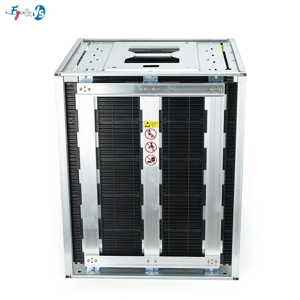 ESD SMT PCB Magazine Rack, Anti-Static PCB Storage Holder for SMT Assembly Line, Adjustable Width, 355x320/460x400mm