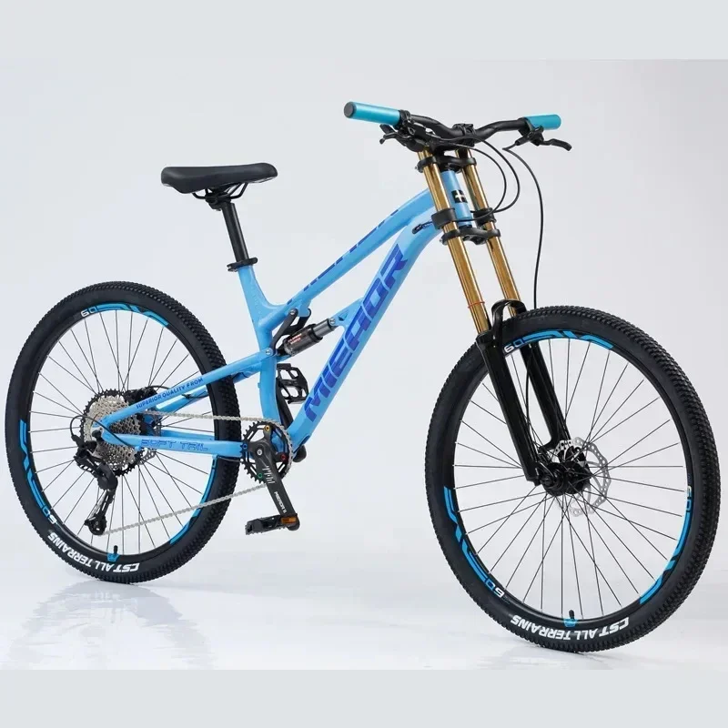 26-inch Soft Tail Mountain Bike, Air Pressure, Shock Absorption, Outdoor Bike, 11-Speed MTB Oil Brake, Off-Road Downhill Racing