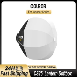 COLBOR CS25 25CM Portable Collapsible Lantern Softbox Photography Soft Box For Wonder W60 W100 R Series LED Video Light