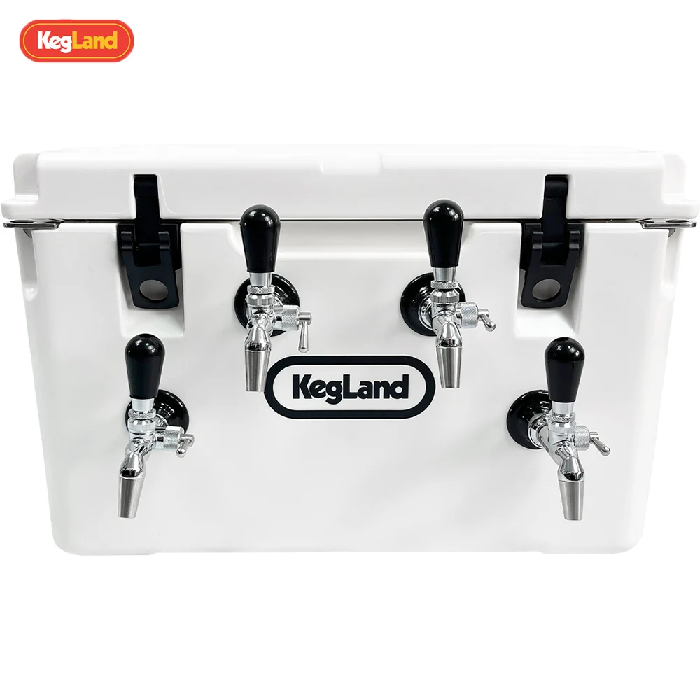 KegLand Four Tap Cooler Box kits Jockey Box con 4 * barra de grifo de control de flujo para acampar al aire libre